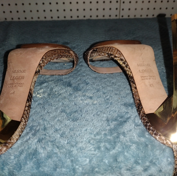 Herve Leger Vero Cuoio high heel sandals - Picture 3 of 11